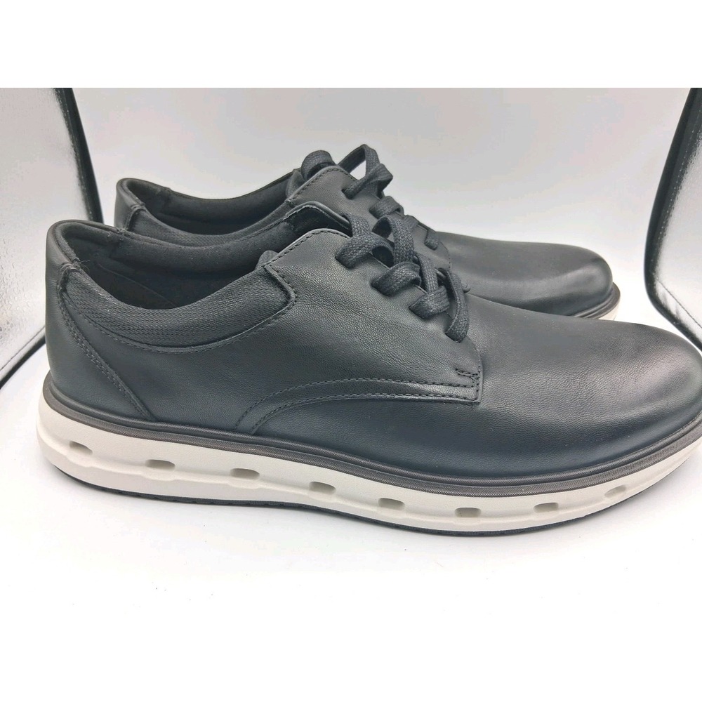 Lands End Sport Oxford Mens Black White Athletic Casual Shoes 9.5 CE20189MBBB